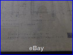 Frank Lloyd Wright Blue Line Dining Chair Plans. Diazo. Henredon Taliesin MCM