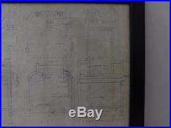 Frank Lloyd Wright Blue Line Dining Chair Plans. Diazo. Henredon Taliesin MCM