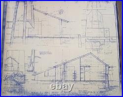 Frank Lloyd Wright Blueline Plans For Henry J. Neils Residence
