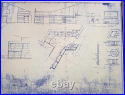 Frank Lloyd Wright Blueline Plans For Henry J. Neils Residence