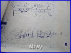 Frank Lloyd Wright Blueprints, Prelims & Specs For Joseph H. Brewer Project