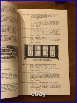 Frank Lloyd Wright Book Catalog 1986-87