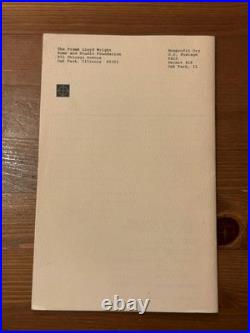 Frank Lloyd Wright Book Catalog 1986-87