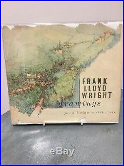 Frank Lloyd Wright Book Drawings For A Living Architecture, 1959 (Very Good)