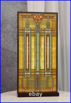 Frank Lloyd Wright Bradley House Skylight Stained Glass Wall Or Desktop Plaque