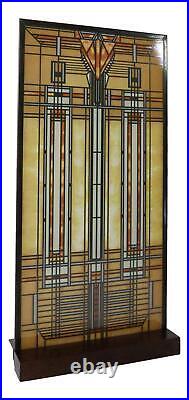 Frank Lloyd Wright Bradley House Skylight Stained Glass Wall Or Desktop Plaque