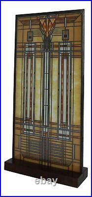 Frank Lloyd Wright Bradley House Skylight Stained Glass Wall Or Desktop Plaque