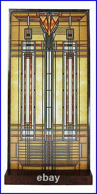 Frank Lloyd Wright Bradley House Skylight Stained Glass Wall Or Desktop Plaque
