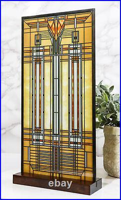 Frank Lloyd Wright Bradley House Skylight Stained Glass Wall Or Desktop Plaque