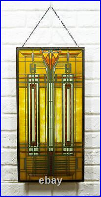 Frank Lloyd Wright Bradley House Skylight Stained Glass Wall Or Desktop Plaque