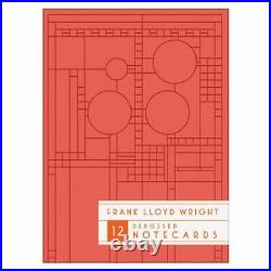 Frank Lloyd Wright Bright Geometric Debossed Notecards