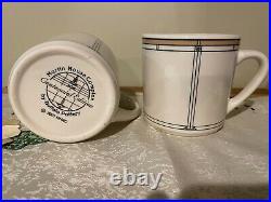 Frank Lloyd Wright Buffalo New York Darwin Martin House China Mug Cup Set of 4