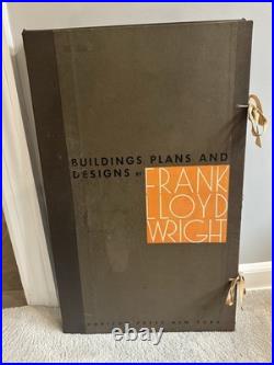 Frank Lloyd Wright Building Plans and Designs Hardcover Complete Folio 1963 Frank Lloyd Wright Building Plans and Designs Hardcover Complete Folio 1963