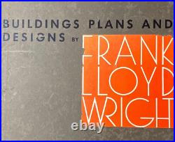 Frank Lloyd Wright Building Plans and Designs/ Hardcover Complete Folio 1963