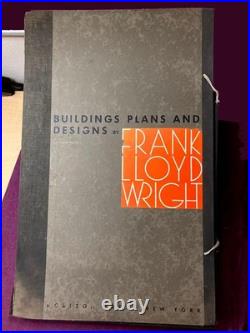 Frank Lloyd Wright Building Plans and Designs/ Hardcover Complete Folio 1963
