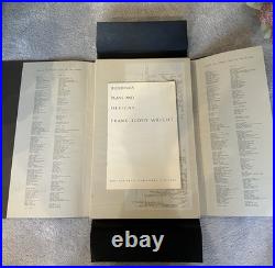 Frank Lloyd Wright Building Plans and Designs Hardcover Complete Folio 1963