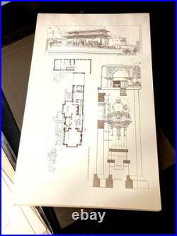 Frank Lloyd Wright Building Plans and Designs/ Hardcover Complete Folio 1963