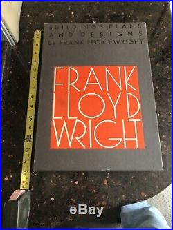 Frank Lloyd Wright Buildings Plans And Designs. Slipcase. Oversized