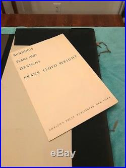 Frank Lloyd Wright Buildings Plans and Designs Horizon Press 1963 Folio #117B