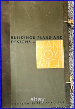 Frank Lloyd Wright Buildings Plans and Designs Print Portfolio Ltd Edition 1963