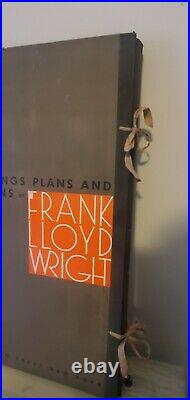 Frank Lloyd Wright Buildings Plans and Designs Print Portfolio Ltd Edition 1963