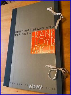 Frank Lloyd Wright Buildings Plans and Designs Print Portfolio Ltd Edition 1963