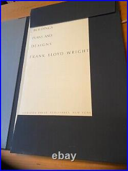 Frank Lloyd Wright Buildings Plans and Designs Print Portfolio Ltd Edition 1963