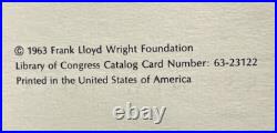 Frank Lloyd Wright Buildings Plans and Designs Print Portfolio Ltd Edition 1963