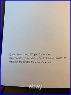 Frank Lloyd Wright Buildings Plans and Designs Print Portfolio Ltd Edition 1963