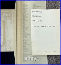Frank Lloyd Wright Buildings Plans and Designs Print Portfolio Ltd Edition 1963