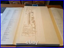 Frank Lloyd Wright Buildings Plans and Designs Print Portfolio Ltd Edition 1963