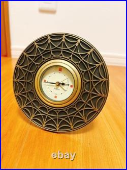 Frank Lloyd Wright Bulova Desk Clock Art Design Rare Model Interior Collectible