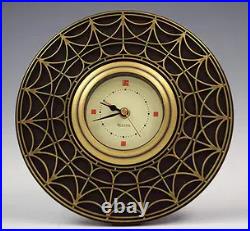 Frank Lloyd Wright Bulova Desk Clock Art Design Rare Model US Duties Included