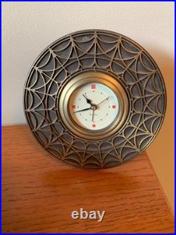 Frank Lloyd Wright Bulova Desk Clock Art Design Rare Model US Duties Included