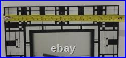 Frank Lloyd Wright Bulova Modern Abstract Mirror Wall Clock Signed WORKS! HTF