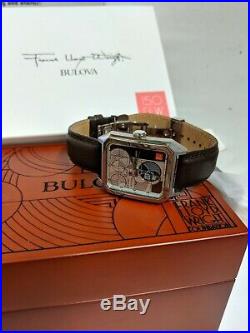 Frank Lloyd Wright Bulova Watch 150 Anniversary Limited Edition 96A197