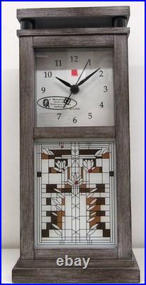 Frank Lloyd Wright Bulova Waterlilies Bluetooth Wireless Speaker Mantel Clock