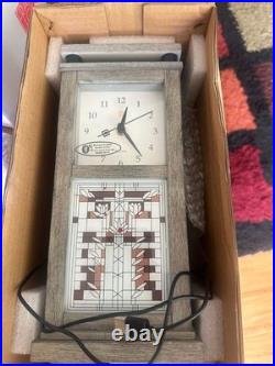 Frank Lloyd Wright Bulova Waterlilies Bluetooth Wireless Speaker Mantel Clock