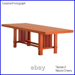 Frank Lloyd Wright Cassina Dining Room Set Taliesin Table and Coonley Chairs