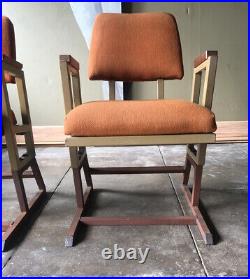 Frank Lloyd Wright Chairs, PAIR, From the Kalita Humphreys Theatre 1958, SIGNED