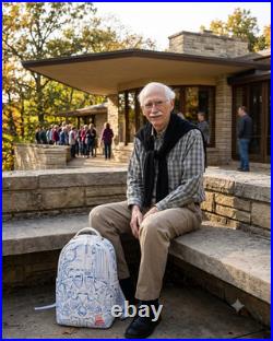 Frank Lloyd Wright Collab Architectural Drawing Backpack
