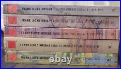 Frank Lloyd Wright Collected Writings Vols 1-5/B B Pfeiffer paperback book used