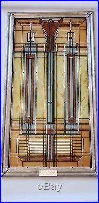 Frank Lloyd Wright Collection Bradley Skylight & Saguaro Hanging Stained Glass