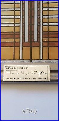 Frank Lloyd Wright Collection Bradley Skylight & Saguaro Hanging Stained Glass