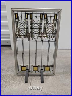 Frank Lloyd Wright Collection Painted Stained Glass Panel Tree of Life