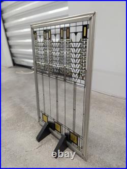 Frank Lloyd Wright Collection Painted Stained Glass Panel Tree of Life