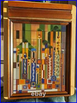 Frank Lloyd Wright Collection Saguaro Forms Art Glass tabletop