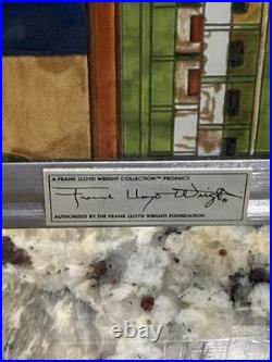 Frank Lloyd Wright Collection Saguaro Stained Glass Window Panel Multicolor