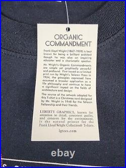 Frank Lloyd Wright Collection Shirt Mens Large The Organic Commandment Adult A37