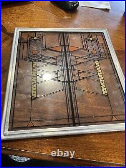 Frank Lloyd Wright Collection Stained Glass Panel Suncatcher 12x11